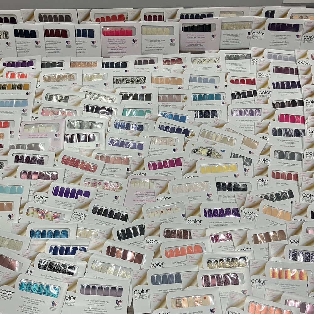 130+ New, Unopened Color Street Nail Strip Sets, Assorted Bundle